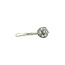 Weißgold-Entouragering mit 14 Karat Diamant