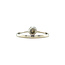 White-gold entourage ring with diamond 14 karat