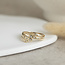 Gold ring with diamond 14 karat
