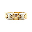 Gouden schakelring bicolour 14 karaat