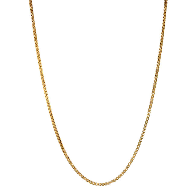 Gouden lengtecollier venetiaan 50.5 cm 18 karaat