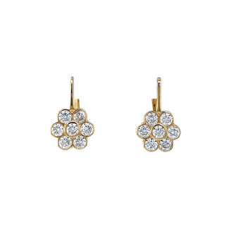 Gold Ohrschmuck mit Zirkonia 14 Karat