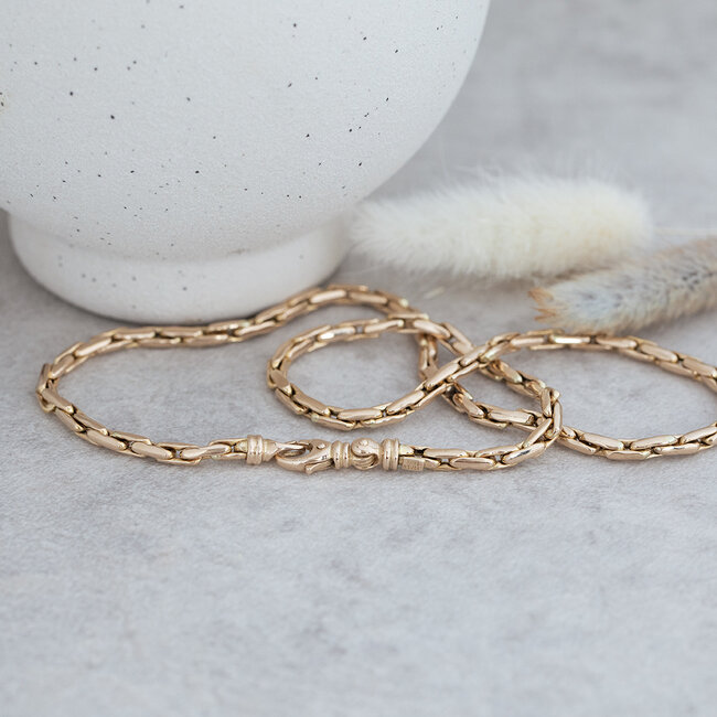 Goldenes Choker 45 cm 14 Karat