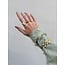 Gouden slagring met parel 14 karaat