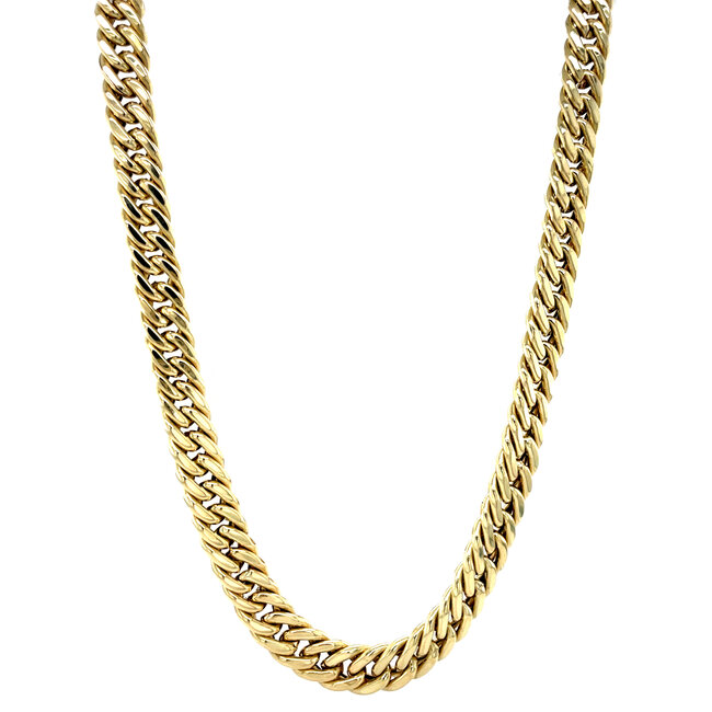 Goldenes Gourmet-Collier 46 cm 14 Karat