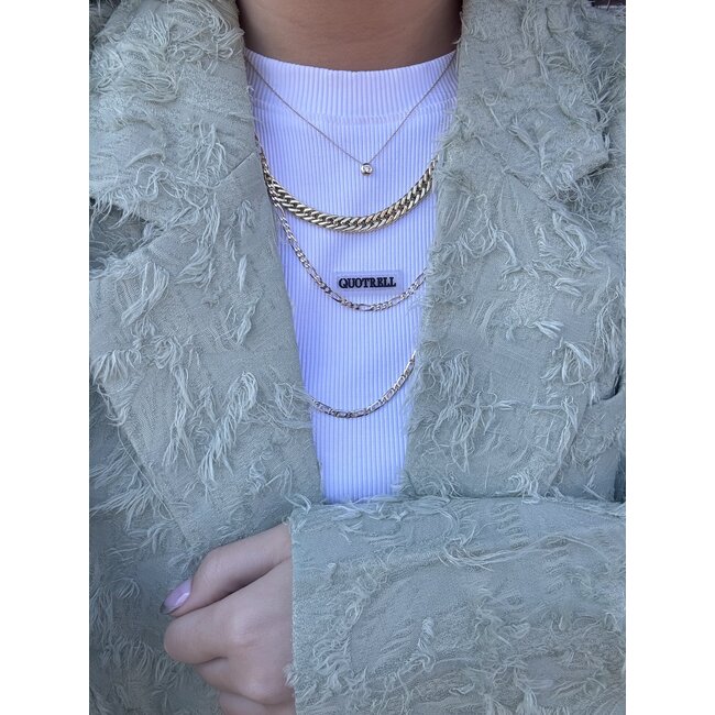 Goldenes Gourmet-Collier 46 cm 14 Karat