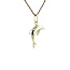 Gold dolphin pendant 14 karat
