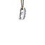 White gold clip pendant with pink sapphire 18 karat