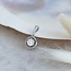 White gold pendant with diamond 0.70ct. 14 carat