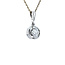 White gold pendant with diamond 0.70ct. 14 carat