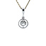 White gold pendant with diamond 0.70ct. 14 carat