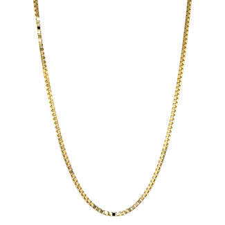 Gouden venetiaan collier 50 cm 14 krt