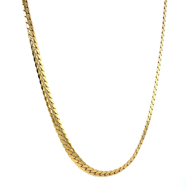 Goldenes Gourmet-Choker 45,5 cm 14 Karat