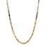 Tricolour gold falcon eye necklace 44 cm 14 carat