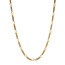 Gold figaro necklace 43 cm 14 karat