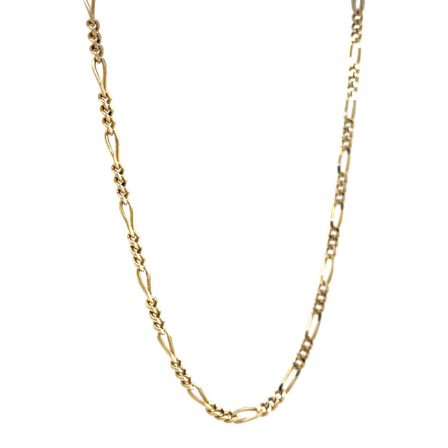 Goldenes Figaro-Collier 43 cm 14 Karat