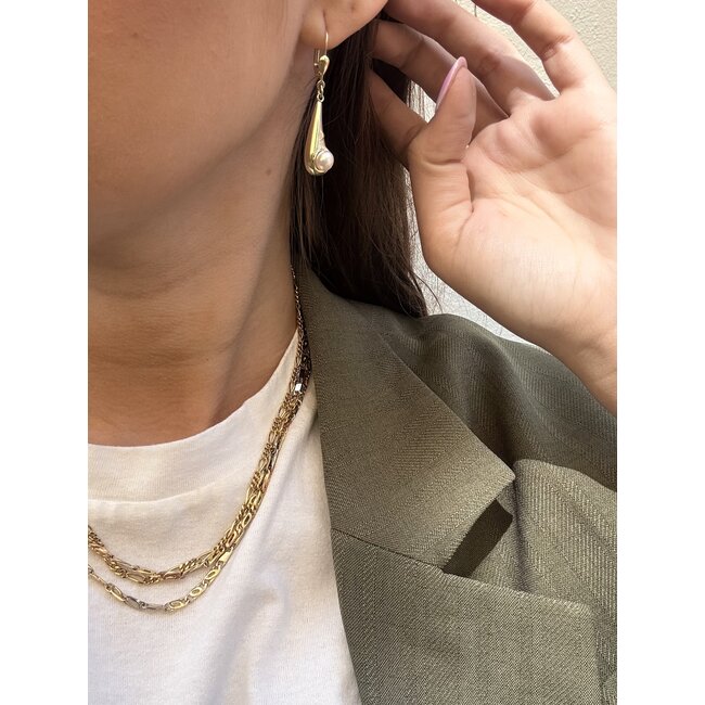 Goldenes Figaro-Collier 43 cm 14 Karat