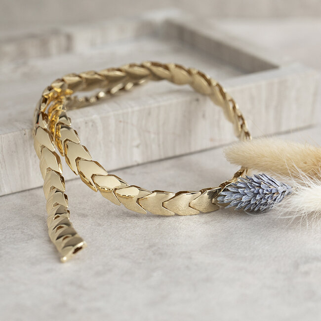 Gouden choker 41.5 cm 14 karaat