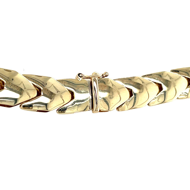 Goldener Choker 41,5 cm 14 Karat