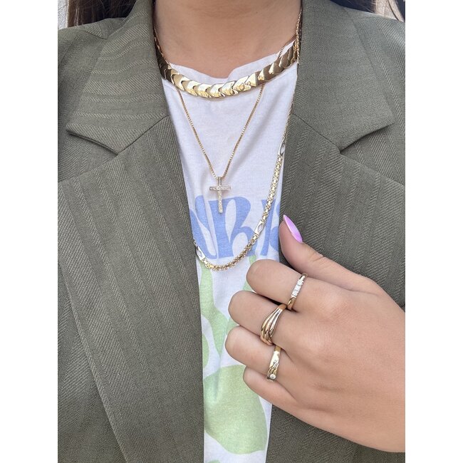 Goldener Choker 41,5 cm 14 Karat