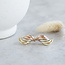 Tricolour ear studs 12 karat