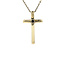 Gold cross pendant with diamond 14 karat