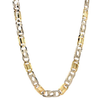 Golden falcon eye necklace 61 cm 18 carat