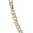 Gouden valkenoog collier 61 cm 18 karaat