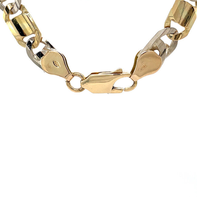 Goldenes Falkenauge-Collier 61 cm 18 Karat