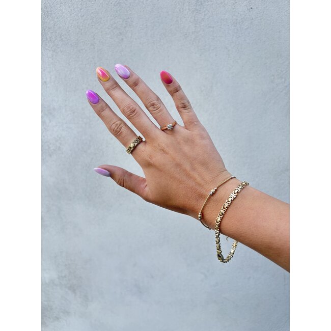 Gouden solitair ring met diamant 0.50ct. 14 karaat