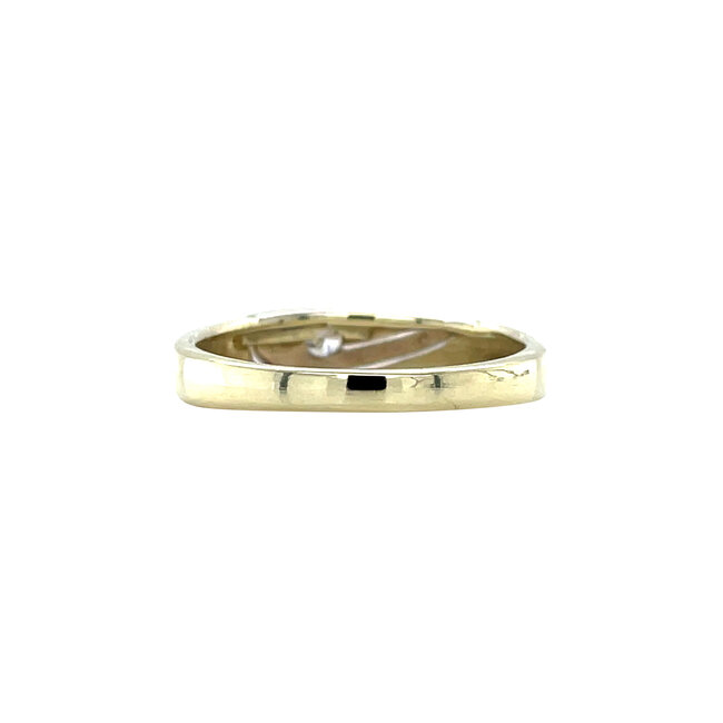 Gold ring with diamond 14 karat