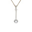 White gold pendant with diamond 14 kt