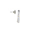 White gold stud earrings with diamond 14 kt