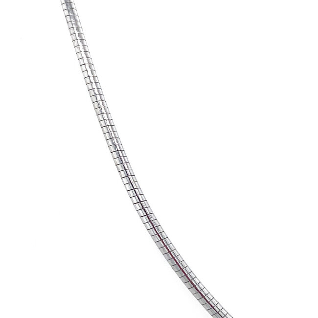 White gold bangle with diamond pendant 14 karat