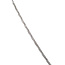 Weißgold-Halskette mit Diamant 42 cm 14 Karat