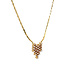 Goldener Choker mit Diamant 42 cm 18 Karat