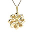 Gouden bloem hanger 14 karaat