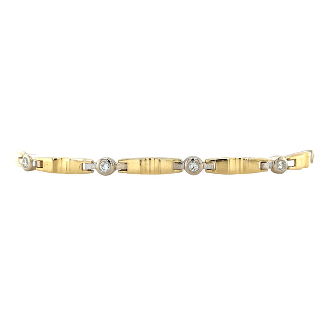 Gouden armband met diamant 18 karaat