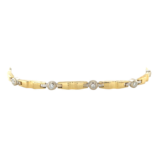 Gold bracelet with diamond 18 karat