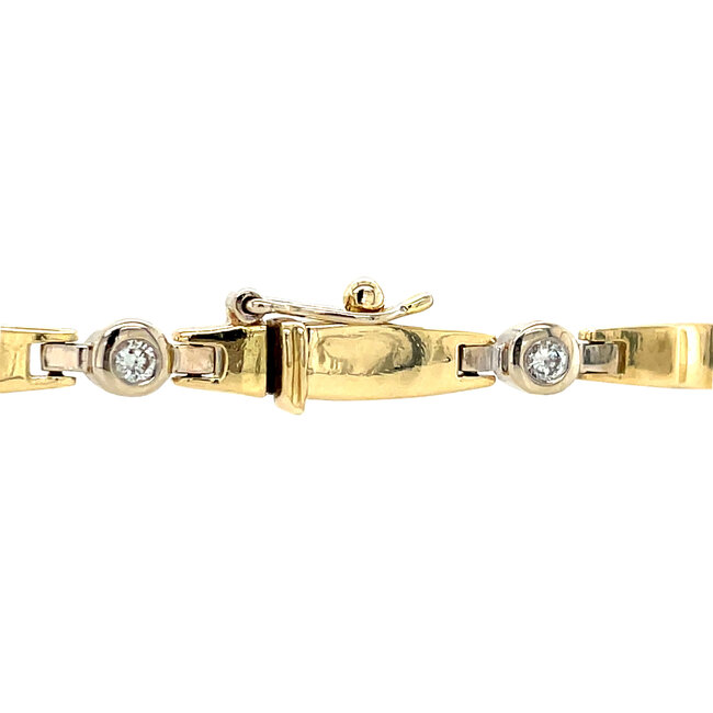 Gold bracelet with diamond 18 karat