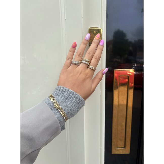 Gold bracelet with diamond 18 karat