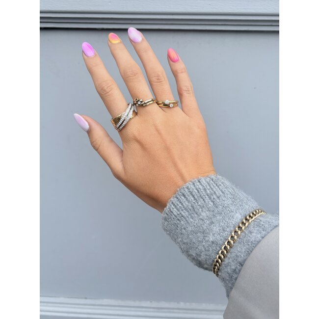 Gourmet-Armband 19 cm 13 Karat