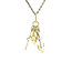 Goldener Glaube, Hoffnung und Liebe Anhänger 14 kt