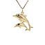 Goldener Delfin-Anhänger 14 kt