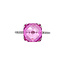 White gold ring with tourmaline and diamond 18 carat