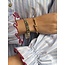 Gold bangle with diamond 14 kt