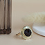 Gouden ring met granaat 14 karaat