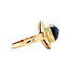 Gouden ring met granaat 14 karaat