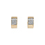 Gouden klapcreolen met diamant 14 krt