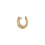Gouden klapcreolen met diamant 14 krt